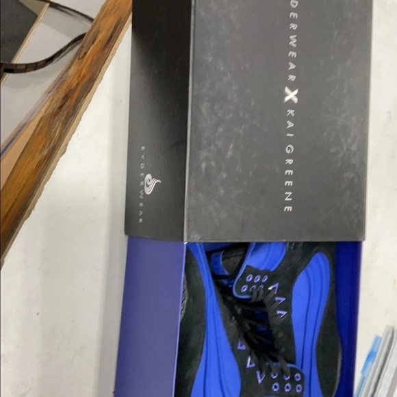 Mens Ryderwear X Kai Greene Trainer Sneakers in Bright Blue and Black Size 10 main image 4